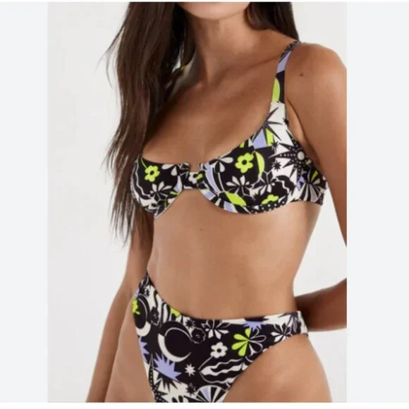 Oneone Swimwear Grace Underwire Top Sullivans Print Size L - Picture 1 of 3